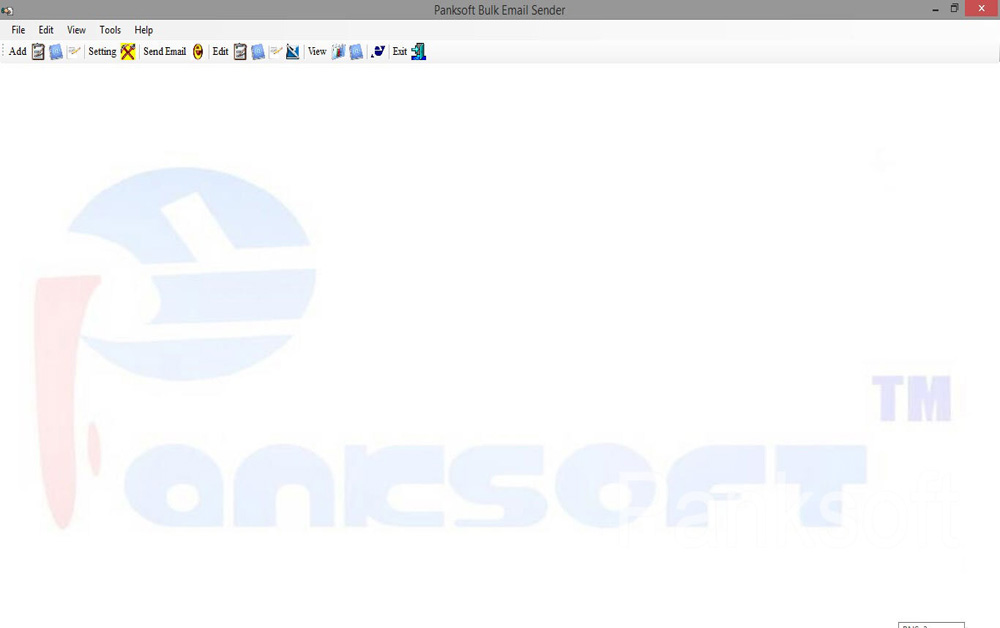 Panksoft Bulk Email Sender Dashboard